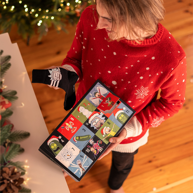 Adventní Kalendář s Ponožkami Rick and Morty 6-pack