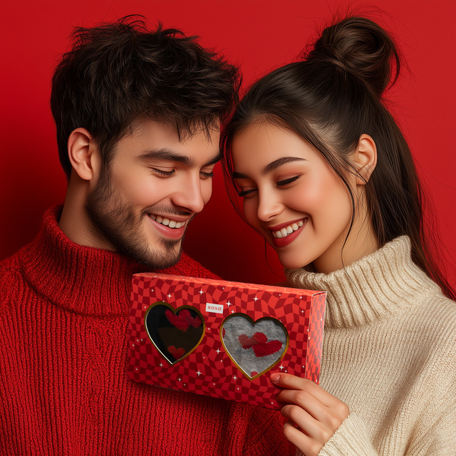 Pánské ponožky SOXO Srdce - 2 páry