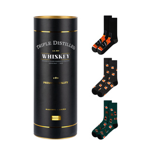 Barevné pánské ponožky SOXO Whisky v tubě - 3 páry