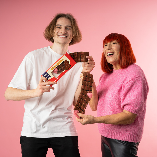 Dámské ponožky SOXO tabulka čokolády