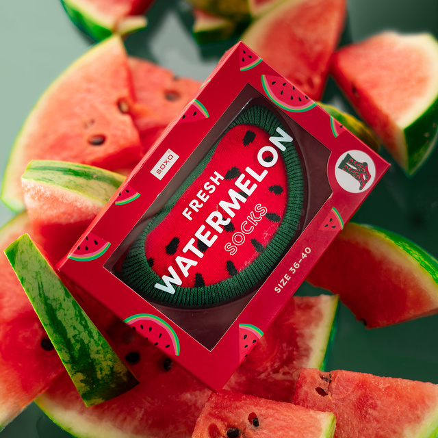 Dámské ponožky SOXO Meloun v krabičce