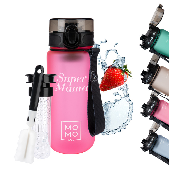 OUTLET Láhev na vodu 600 ml MOMO WAY Super Mama