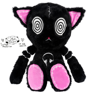 Maskot Gus Fink černá kočka HypnoCat Plushie Pal