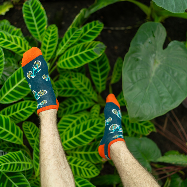 Pánské barevné kotníčkové ponožky SOXO - 4 páry