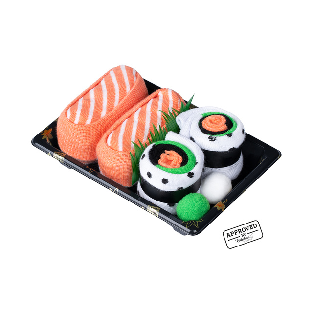 Barevné ponožky pánské dámskéSOXO sushi v krabičce - 2 páry