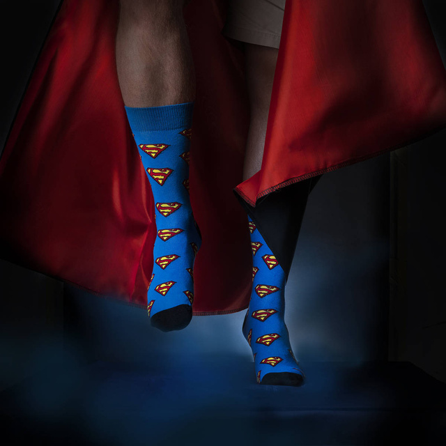 Pánské ponožky SOXO Superman DC COMICS - 4 páry
