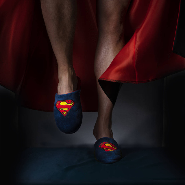 Pánské pantofle SOXO Superman DC Comics | v dárkové krabičce