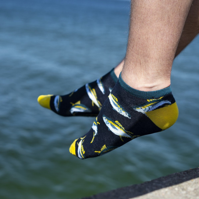 Pánské kotníčkové ponožky SOXO GOOD STUFF směšné tuňák v konzervě tip na dárek