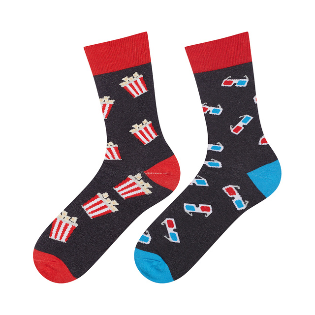 Barevné pánské ponožky SOXO GOOD STUFF, bavlněné kino