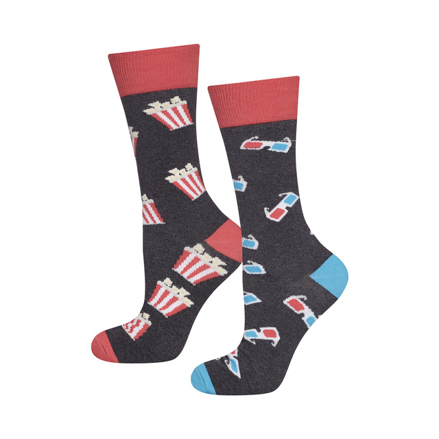 Barevné pánské ponožky SOXO GOOD STUFF, bavlněné kino