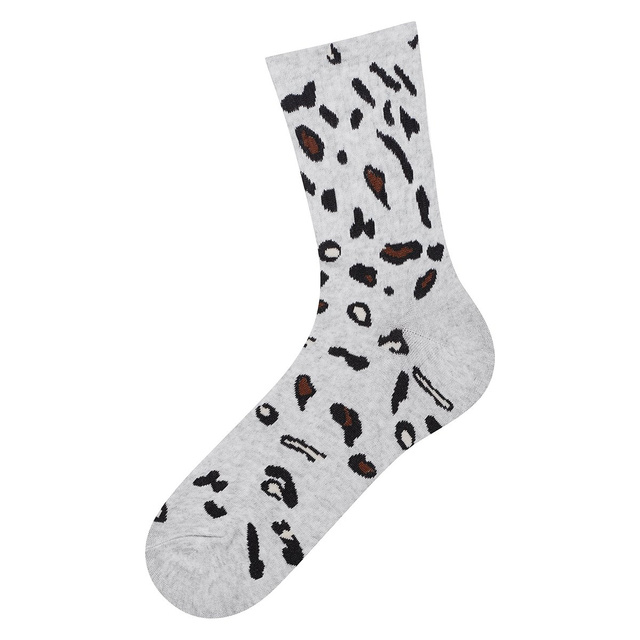 Klasické dámské ponožky SOXO s leopardím potiskem - 2 páry