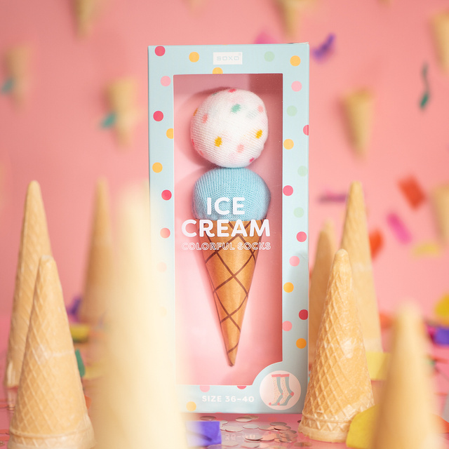 Dámské ponožky SOXO Zmrzlina v krabičce