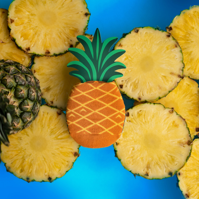 Ponožky dámské | pánské SOXO Ananas v krabičce