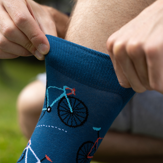 Barevné pánské ponožky SOXO kolo - 3 páry