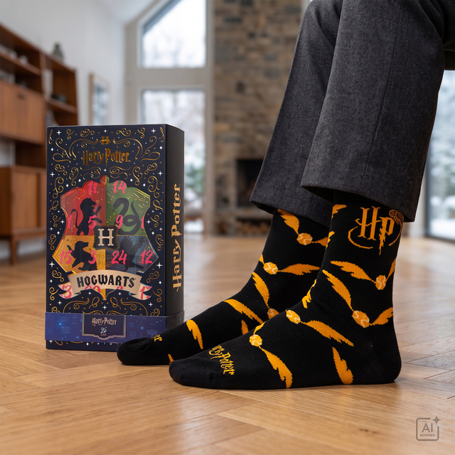 Adventní kalendář s Ponožkami Harry Potter 12-pack