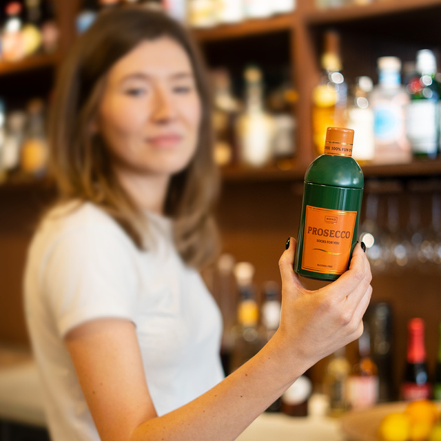 Dámské ponožky SOXO Prosecco v lahvičce