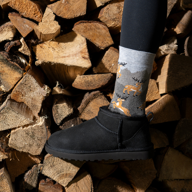 Pánské a dámské ponožky Soxo s motivem jelenů - 3 páry