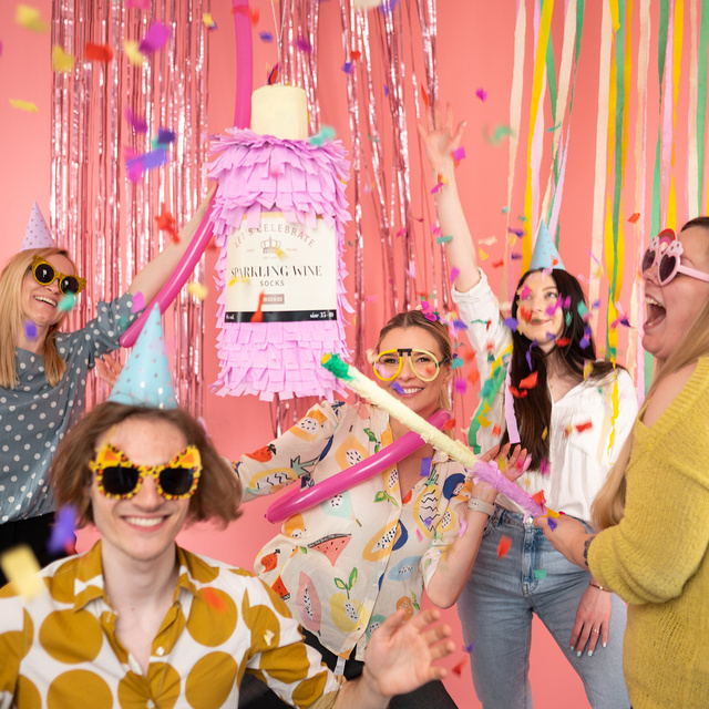 Dámské ponožky SOXO Sparkling Wine v láhvi