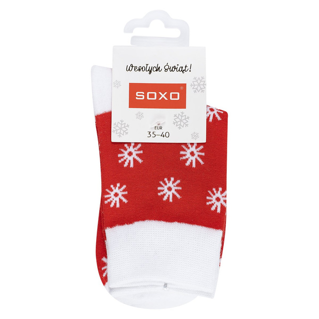 Sada 2x Barevné dámské ponožky SOXO GOOD STUFF Vánoce dárek