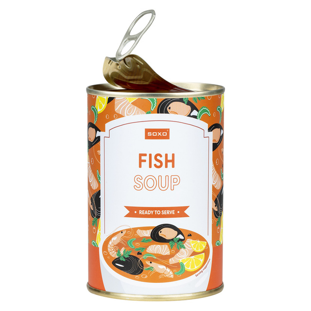 Pánské ponožky | Dámská rybí polévka SOXO GOOD STUFF v plechovce | barevné | jako dárek pro něj | pro její unisex