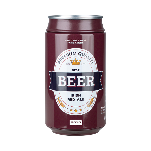 Pánské ponožky SOXO tmavé pivo v plechovce