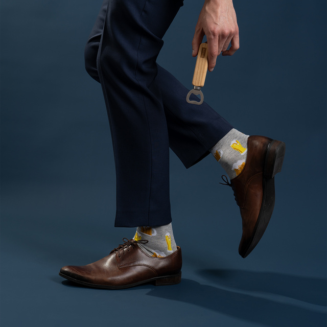 Sada pánských ponožek SOXO Cheers – 2 páry a otvírák