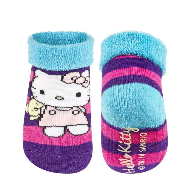 Fialovo-modré kojenecké ponožky SOXO Hello Kitty s ABS
