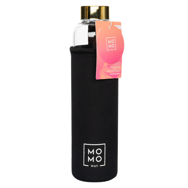 Láhev na vodu z růžového křemene 450 ml