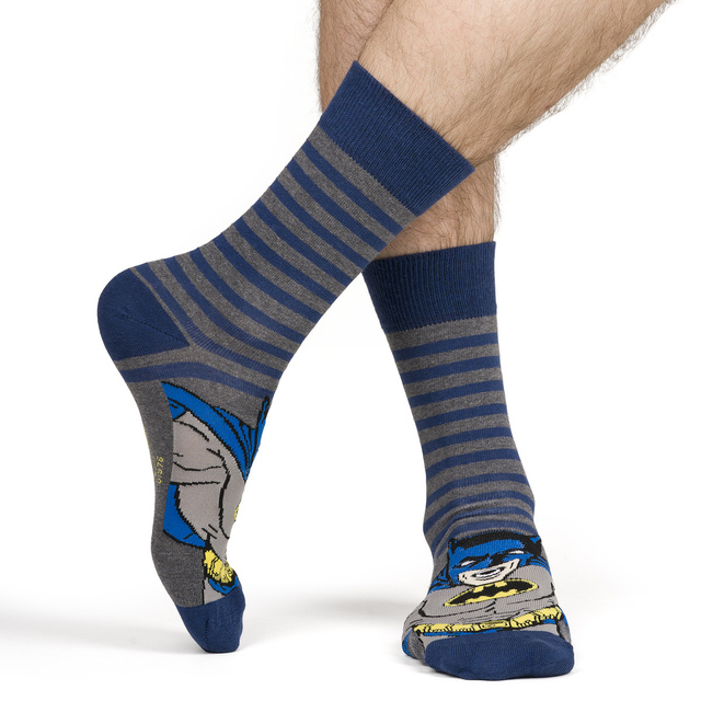Tmavě modré pánské ponožky SOXO GOOD STUFF Batman DC Comics | pro něj