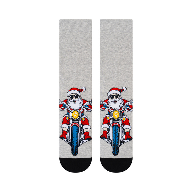 Ponožky Zlobivý Santa Motorkář 3-pack