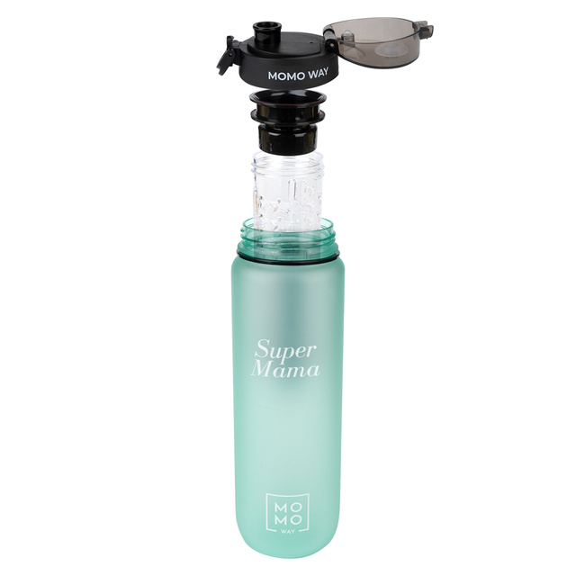 MOMO WAY láhev na vodu světle zelená | ideální na cesty | Bez BPA | Tritan