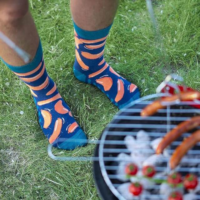 Barevné pánské ponožky SOXO GOOD STUFF Klobásky ve sklenici směšné bavlněné