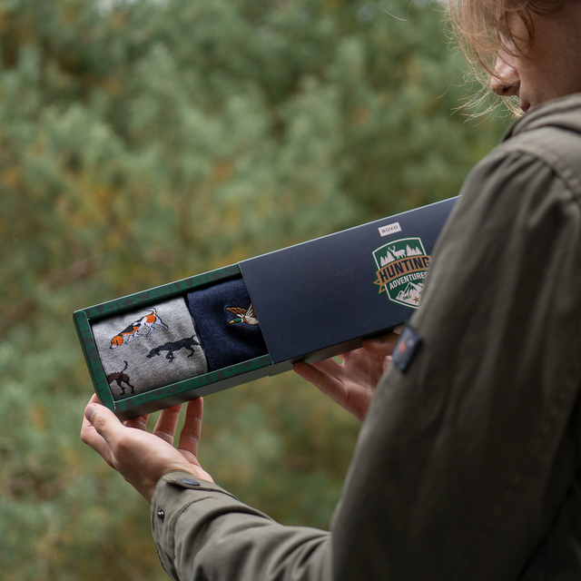 Pánské barevné lovecké ponožky SOXO - 3 páry