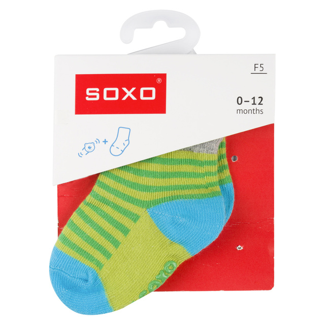 OUTLET Sada 6x barevných kojeneckých ponožek SOXO | veselé ponožky jako dárek