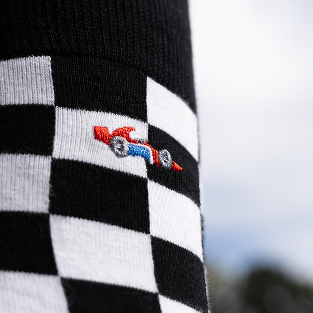 Ponožky s motivem Formule 1 ve stylu přání