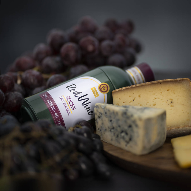 Dámské ponožky SOXO GOOD STUFF Červené víno v láhvi