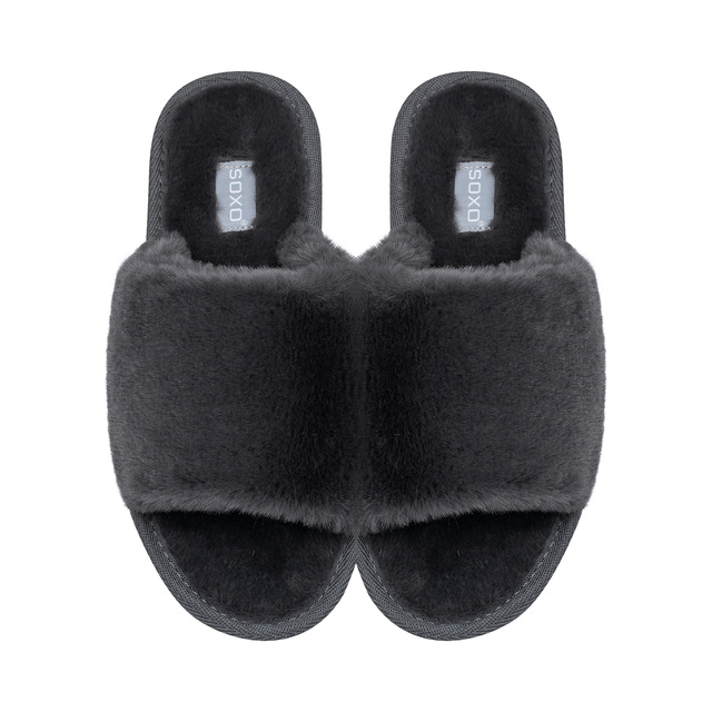 Dámské pantofle SOXO soft graphite v dárkovém balení s nálepkami