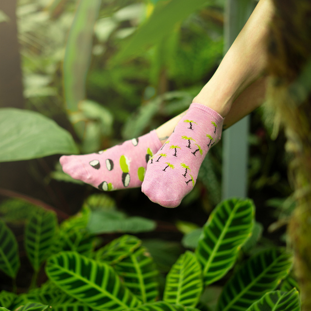 Sada 5x Barevné dámské kotníčkové ponožky SOXO nepasující do páru dárek