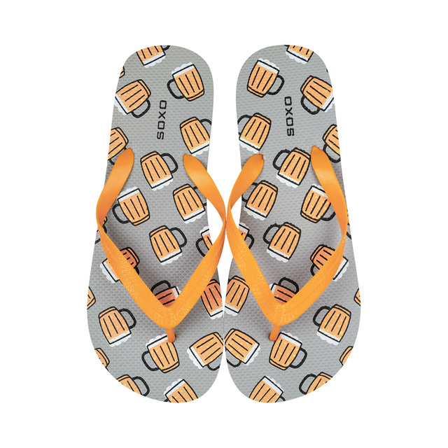 Pohodlné dámské pánské plážové žabky SOXO | Veselý a barevný v Piwo | Ideální pro dovolenou na pláži a do bazénu