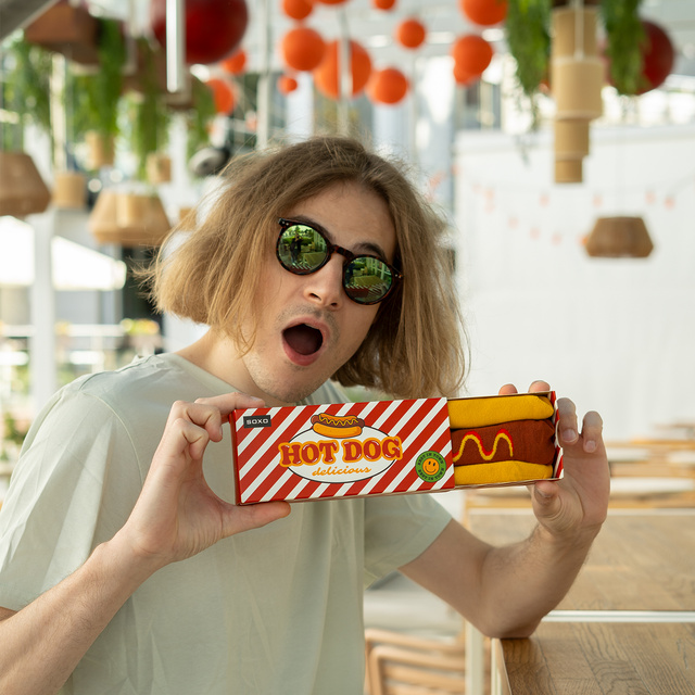 Pánské ponožky SOXO Hot Dog