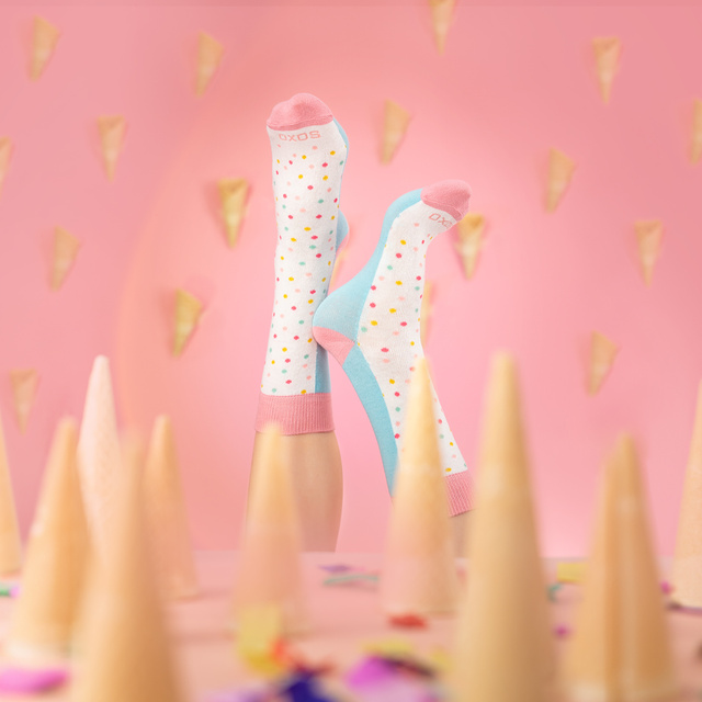 Dámské ponožky SOXO Zmrzlina v krabičce