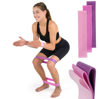 Sada 3x Posilovací gumy Soxo růžové