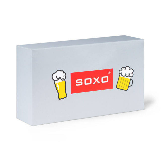 Pánské barevné ponožky SOXO a pánské boxerky v krabičce