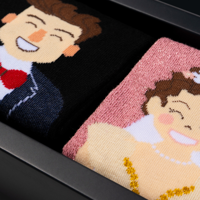 Dámské a pánské ponožky SOXO manžel a manželka v balení – 2 páry