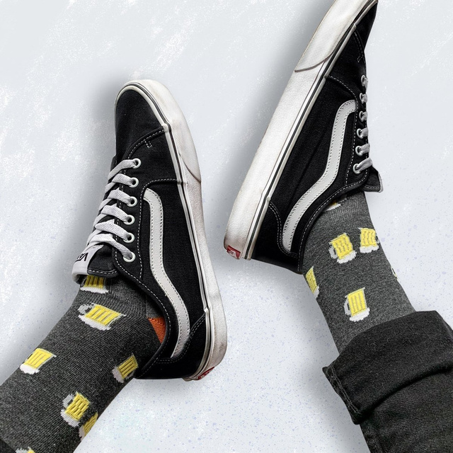 Barevné pánské ponožky SOXO GOOD STUFF bavlněné | malé pivo v půllitrech