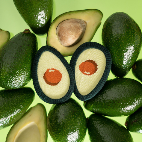 Ponožky dámské | pánské SOXO | Avokádo v krabičce