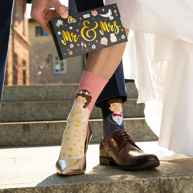 Dámské a pánské ponožky SOXO manžel a manželka v balení – 2 páry