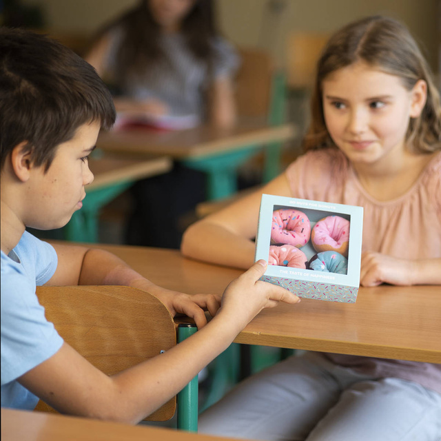 Dámské ponožky SOXO Koblihy v krabičce - 2 páry