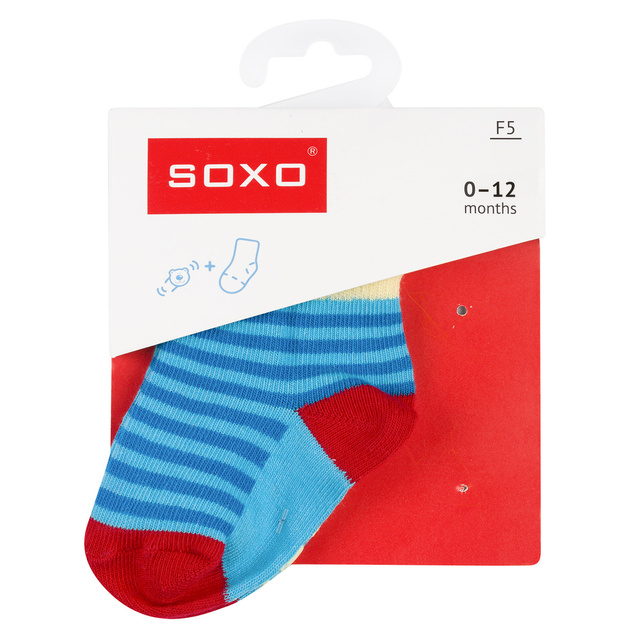 OUTLET Sada 6x barevných kojeneckých ponožek SOXO | veselé ponožky jako dárek