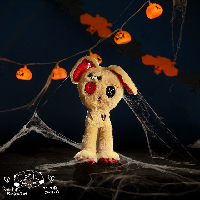 Maskot Gus Fink béžová kočka Numb x Bunny